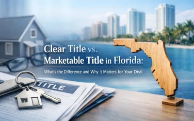 Clear Title vs. Marketable Title in Florida: What’s the Difference and Why It Matters for Your Deal