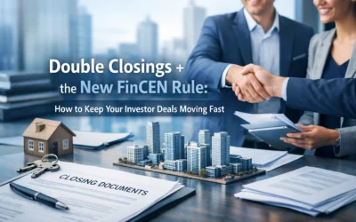 Double Closings + the New FinCEN Rule: How to Keep Your Investor Deals Moving Fast