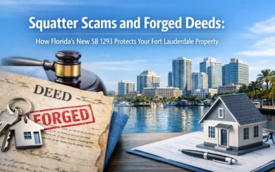 Squatter Scams and Forged Deeds: How Florida’s New SB 1293 Protects Your Fort Lauderdale Property